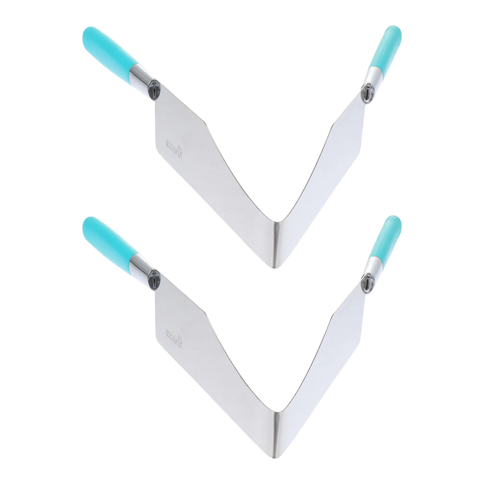 

2 Pcs Leveler Cake Cut Wedding Plates Pie Knife Lifter Stainless Steel Food Serving Tong