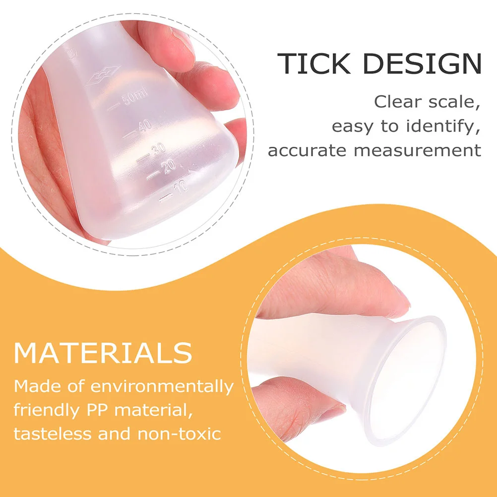 6-шт пластиковая колба Эрленмейера эксперимент химический фильтр для кофе