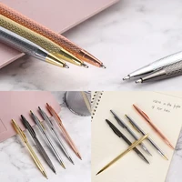 business wave pattern stationery metal office writing supplies signature pen metal ballpoint stainless steel