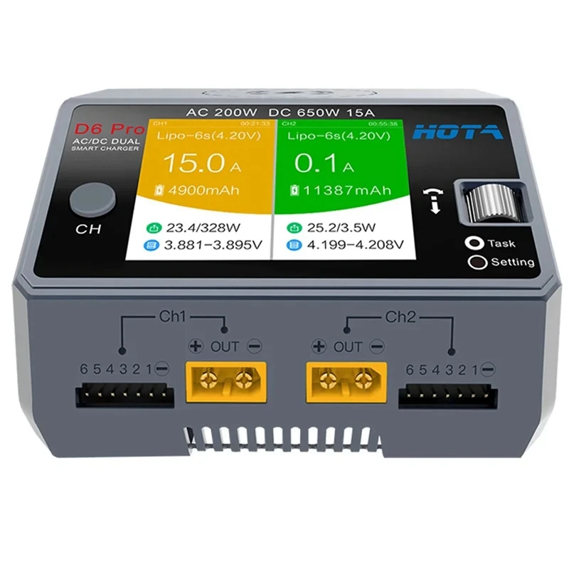 HOTA D6 Pro Балансное зарядное устройство переменного тока 200 Вт постоянного 650 15 А с
