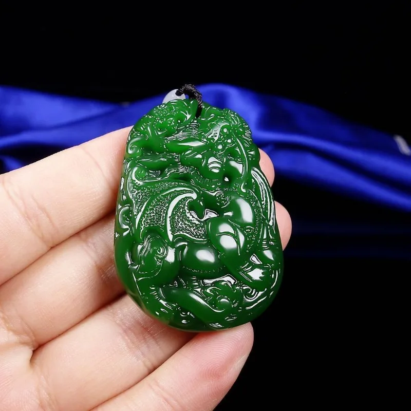 Подвеска Hetian Jasper Pixiu модный бутик мужская и женская подвеска в виде единорога