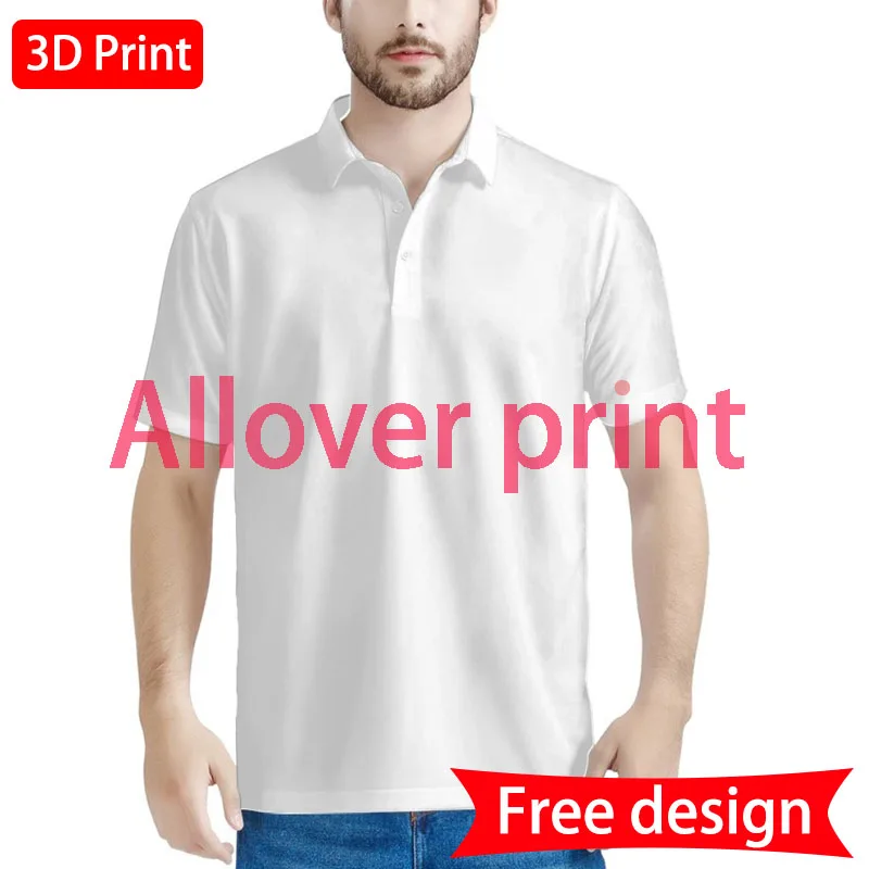 

Custom Men's T-shirt Breathable, Soft Sporty, High Quality Loose Polo Shirt High-Quality Moisture-wicking Short Sleeves XS-6XL