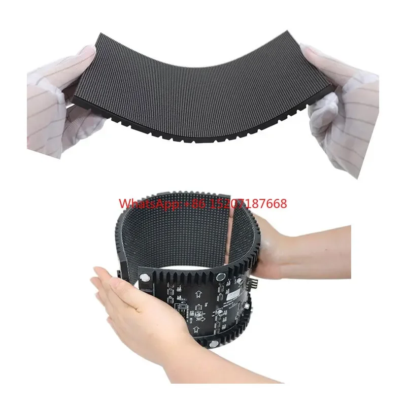 Raybo высокой четкости 360 изогнутый P1.5 2 5 4 светодиодный мягкий экран для помещений и