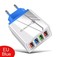 4 ports usb charger charge 3 0 for iphone 12 pro max xiaomi samsung huawei tablet portable wall mobile phone fast charger