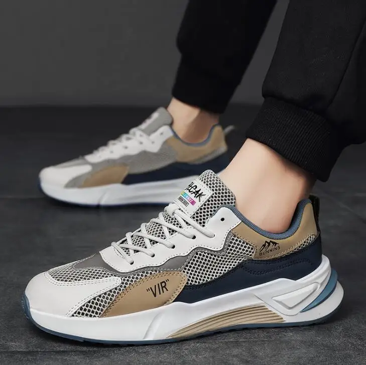 

Bunnins Designer running shoes for men baskets travel air mesh summer Men's sneakers low tines zapatos turnschuhe herren