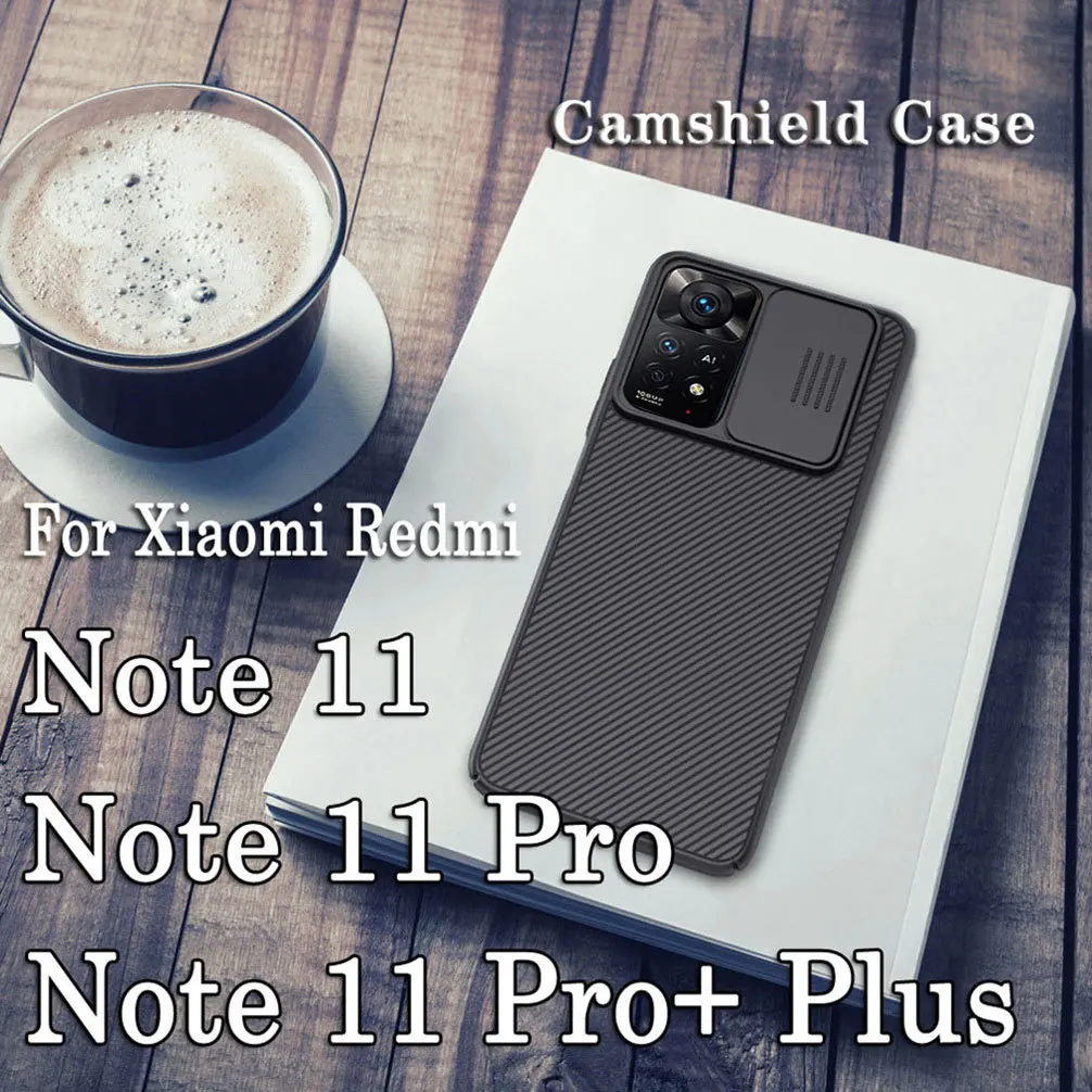 

For Xiaomi Redmi Note 11 Pro 11S Global Version Case NILLKIN CamShield Camera Slide Lens Case For Redmi Note 11 Pro+ 5G Cover