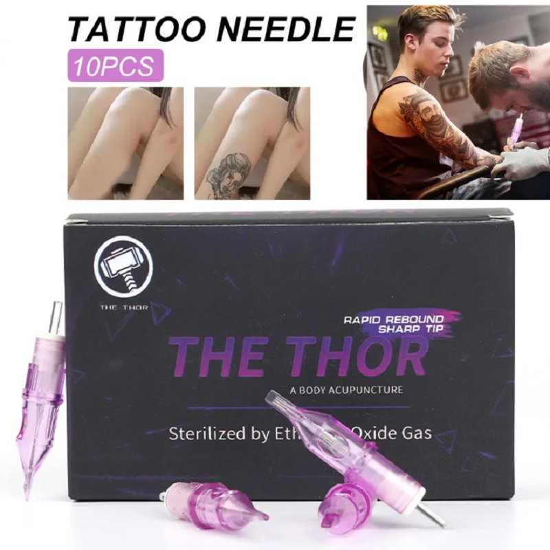 

10pcs Tattoo Cartridge Needles RL RM RS M1 Mixed Tattoo Needles Disposable Safety Cartridge Needle For Tattoo Machine Pen