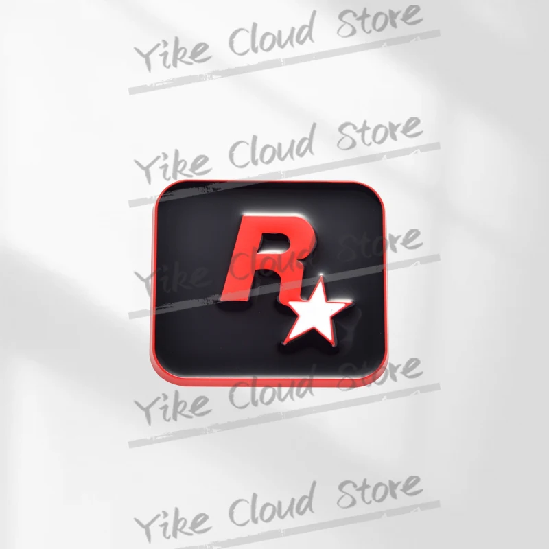 

R Star GTA, декоративная эмблема, Стайлинг автомобиля, 3D металлический значок для VW Ford Opel Skoda kia Dacia, корпус багажника, самоклеящиеся наклейки