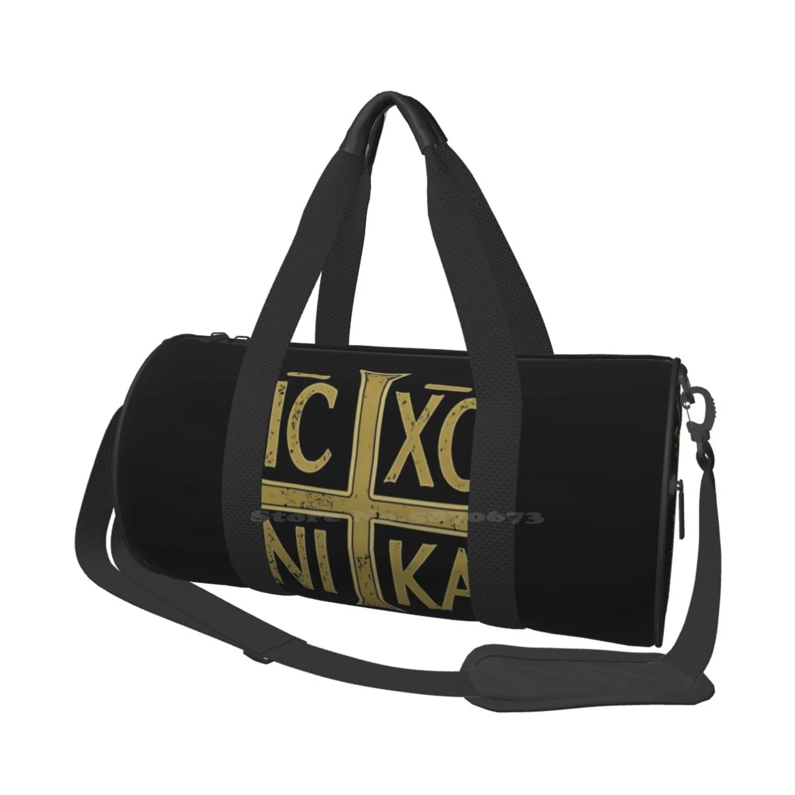 

Ic Xc Ni Ka Christogram Cross Orthodox Christian Vintage Graphic Shoulder Bag Casual Satchel For Sport Travel School Orthodox