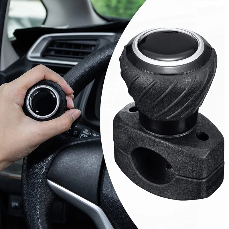 

Turning Steering Wheel Booster Spinner Knob 360 Degree Rotation Metal Bearing Power Handle Ball Shaped N0HF