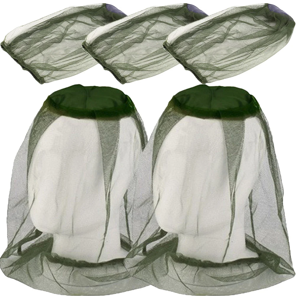 

5Pcs Breathable Head Professional Beekeeper Accessory Folding Hat Reusable Net Hat for Beekeeper