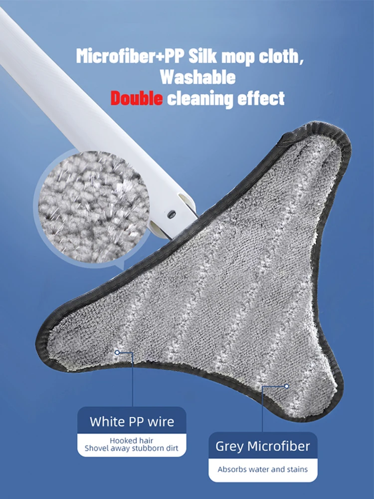 Швабра Joybos с ручной экструзией плоская швабра отжимом моющимися подушечками из