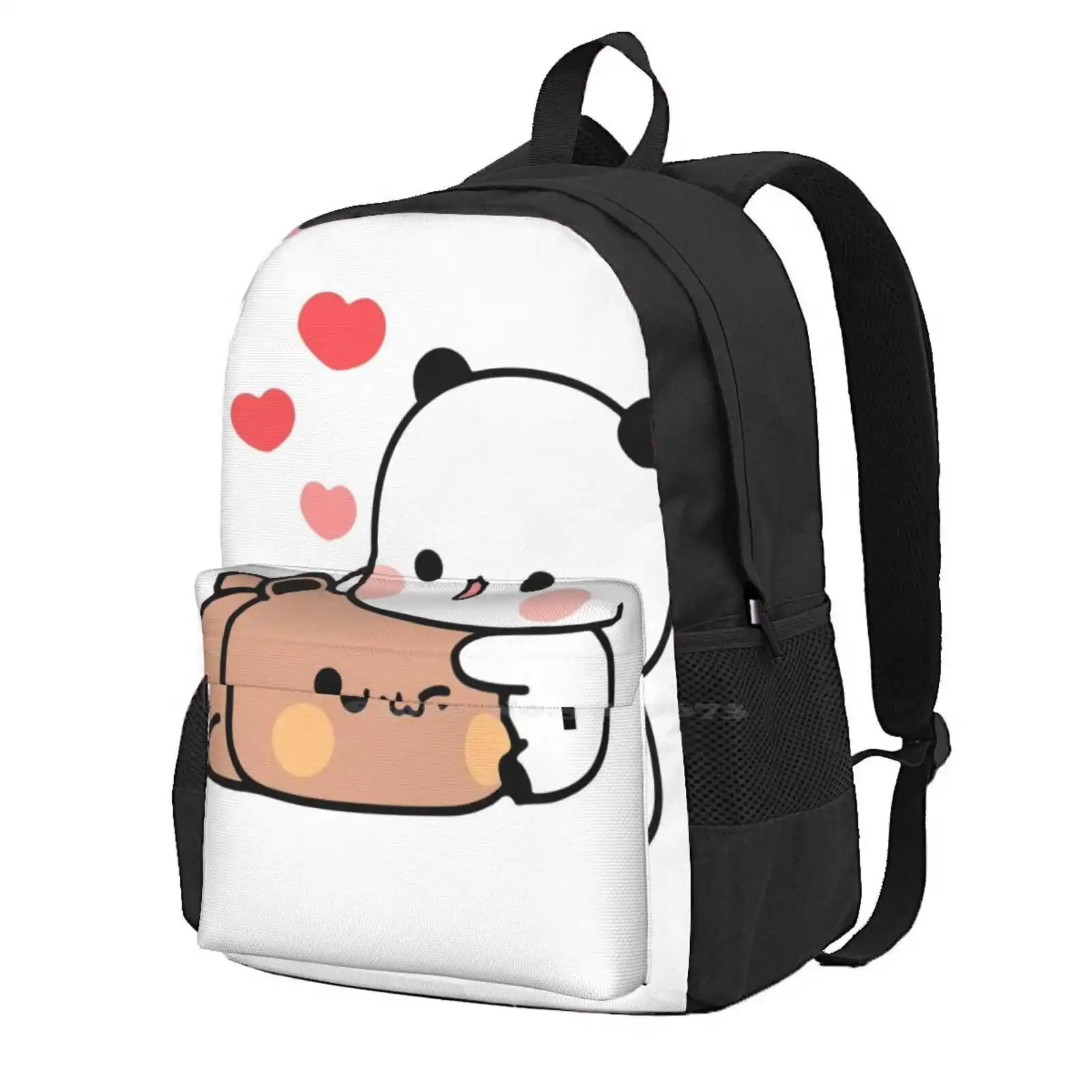 

Hugs Love | Panda Bear School Bag Big Capacity Backpack Laptop 15 Inch Bubu Dudu Bubu And Dudu Cuddle Animals Funny Baby Bears