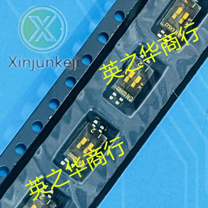 

10pcs orginal new DHN-02F-T-V-T/R DIP switch 1.27mm 2-position DIP switch