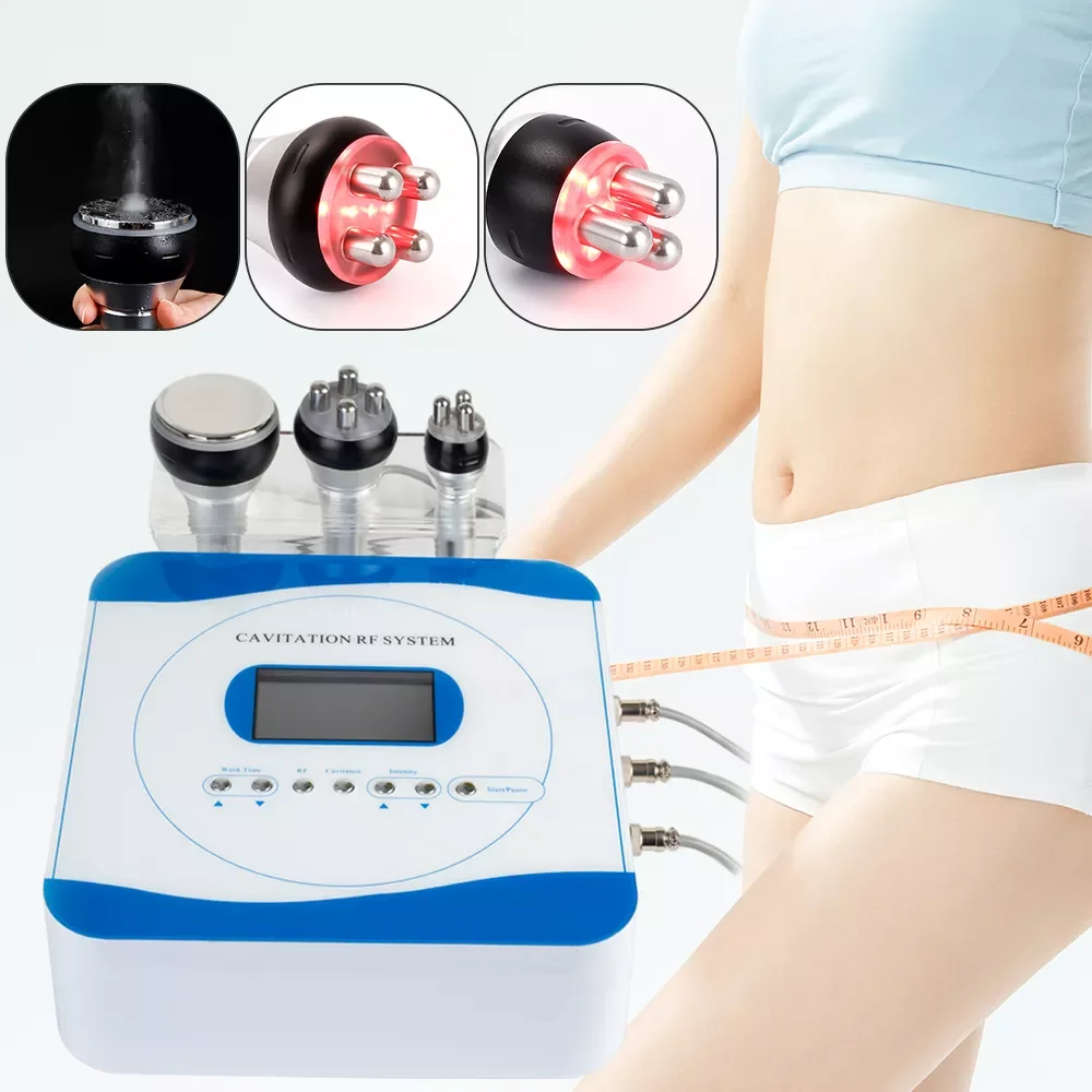 

40K Cavitation Slimming RF Beauty Machine Weight Loss Body Face Spa Salon Negative Pressure Shaping Instrument Fat Burner