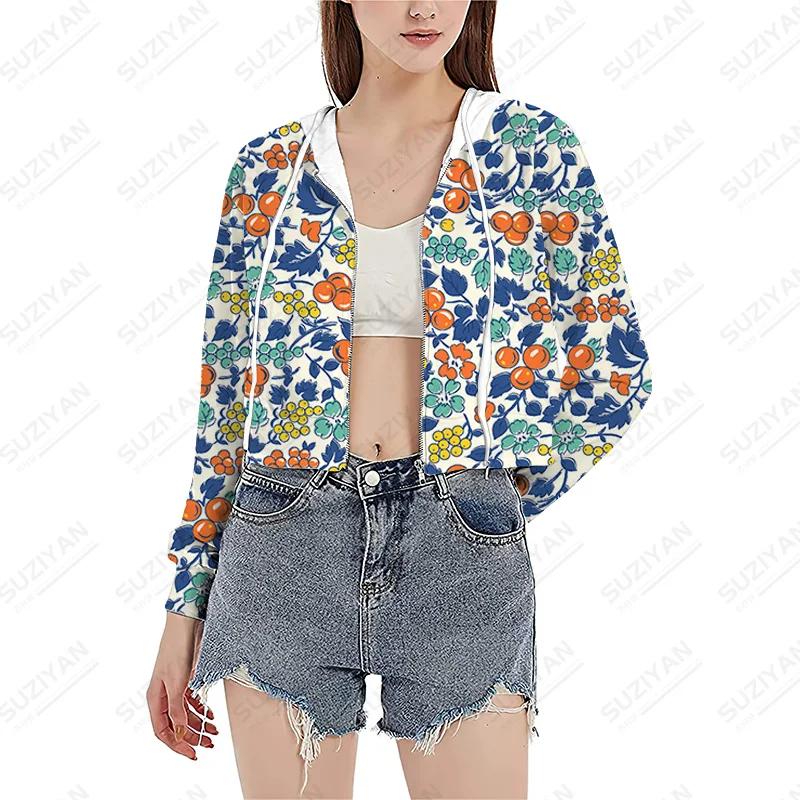 

Женские однотонные элегантные толстовки в стиле Харадзюку, модные милые короткие толстовки, 2022, сексуальные свитшоты на молнии, Короткие ст...