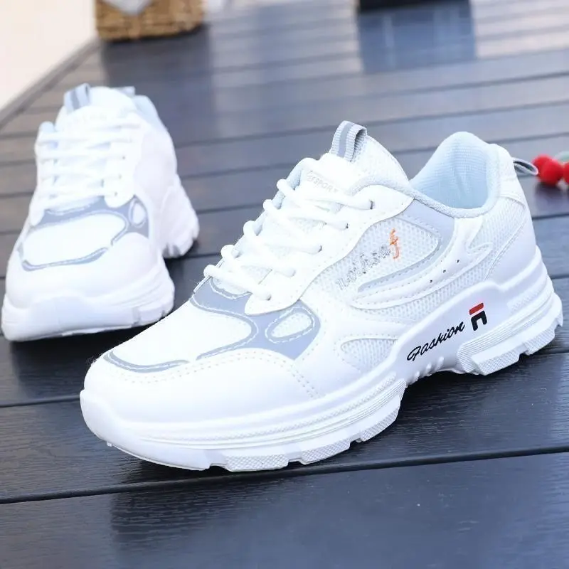 Women's sneakers, running shoes, fashion breathable walking net shoes, platform shoes, sneakers, women's tennis Free shipping
