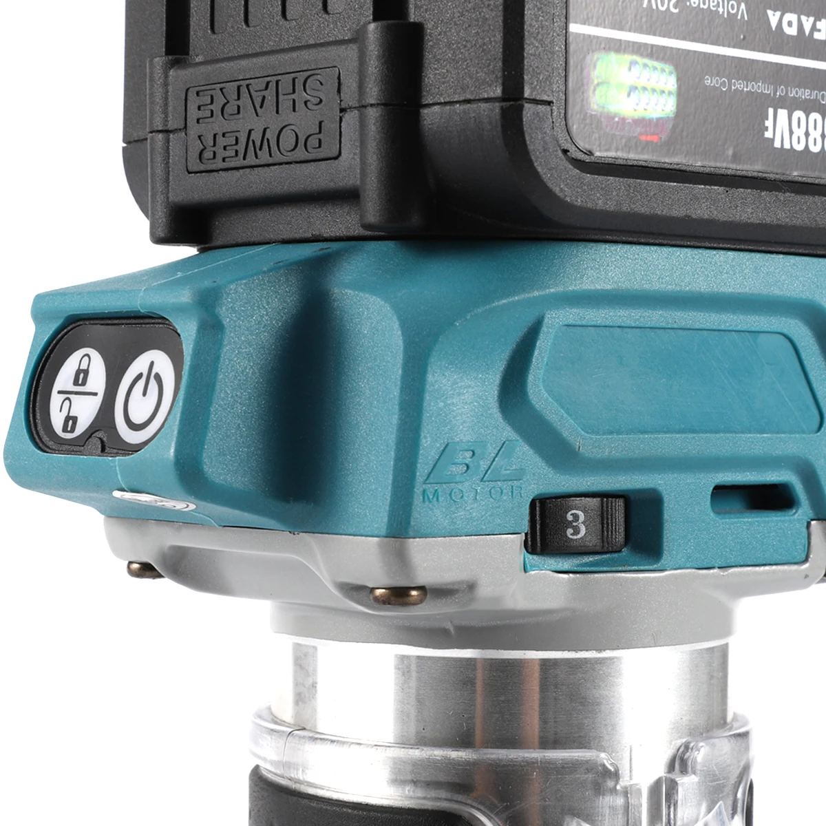 Brushless Electric Hand Trimmer Cordless Wood Router Woodworking Engraving Slotting 5 Speeds Trimming Milling Machine For Makita 5