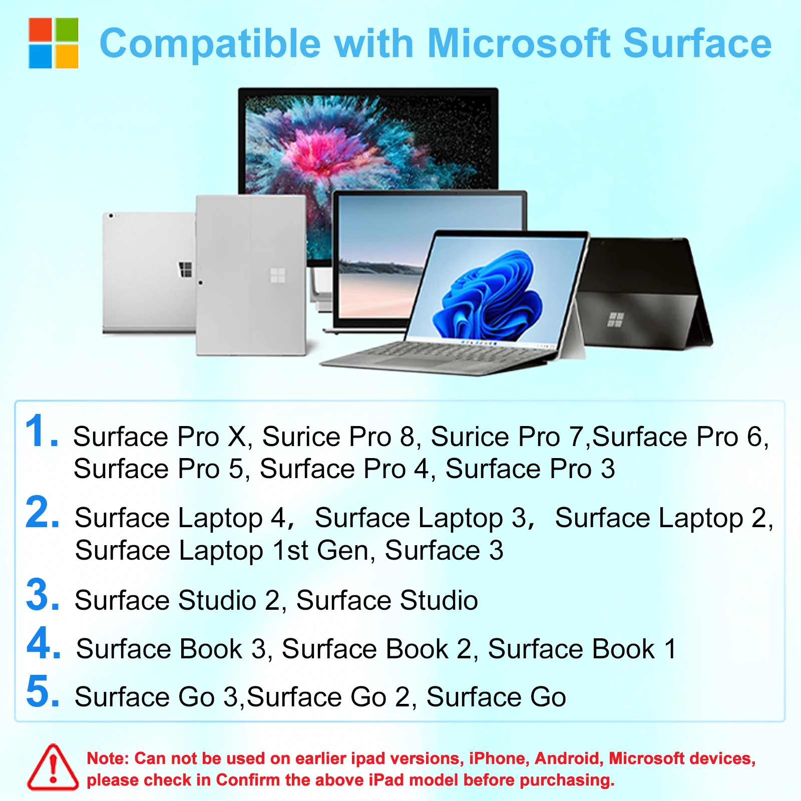 Стилус для ноутбука Surface Pro 3 4 5 6 7 8 GO Book Официальный авторизованный ноутбук Microsoft