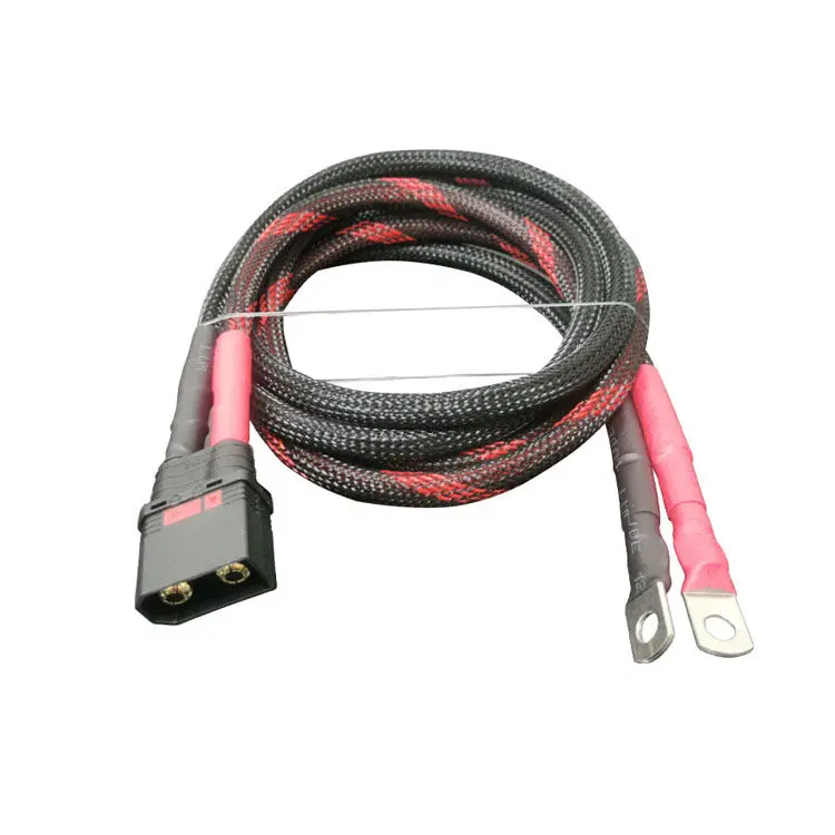 

Разъем QS8, провод для отвода для мотоцикла, электромобиля, выходной кабель, антиискрочная розетка QS8S, разъем 8AWG, 50 см, терминал M6