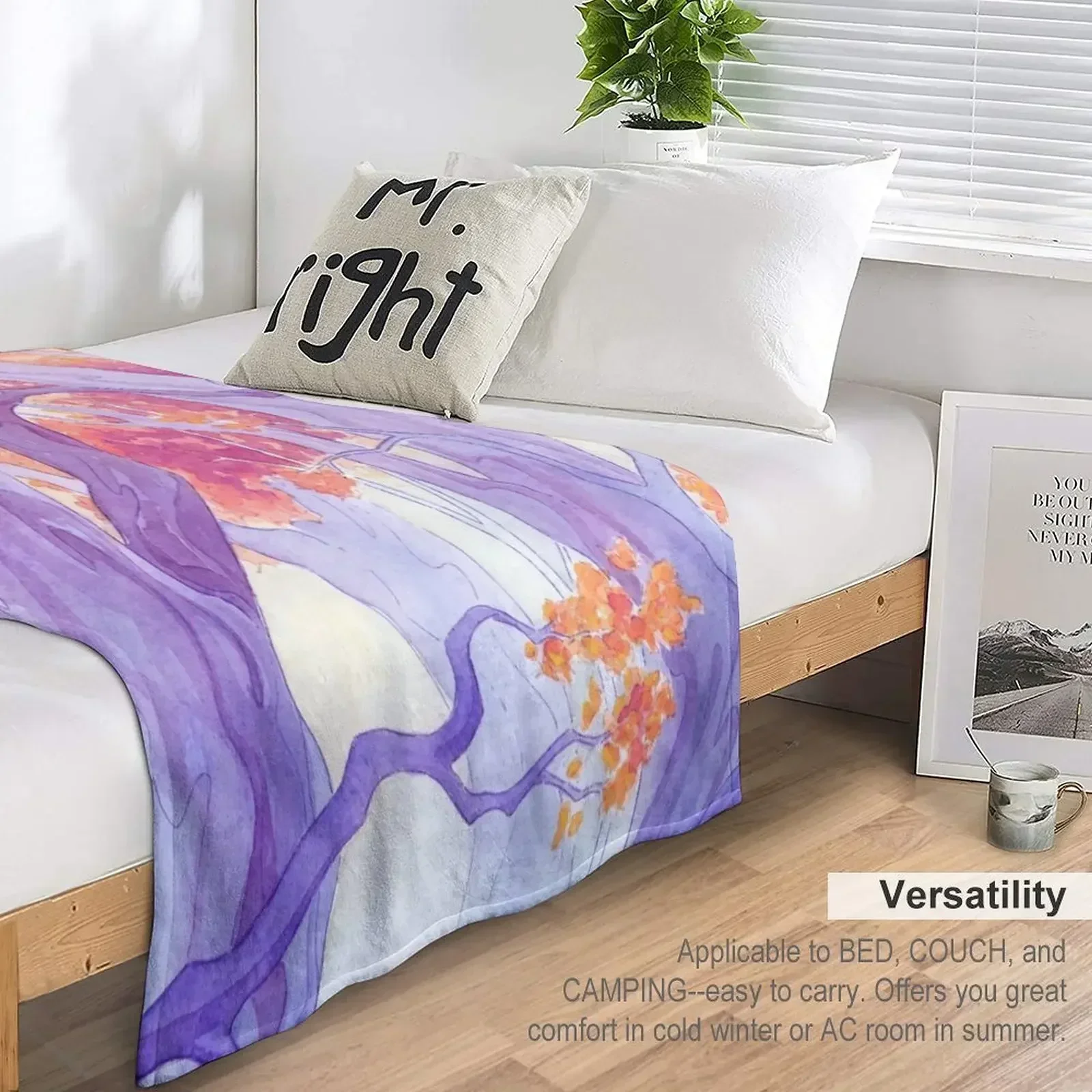 The Long Crossing - фиолетовое вариант одеяла теплые дорожные забавные подарочные