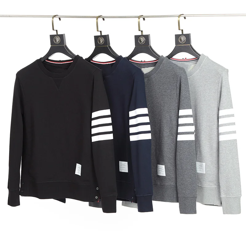 

Brand TB Image Shop store men's sweater trend four-bar striped long-sleeved pullover top couple wear trendy cotton casual