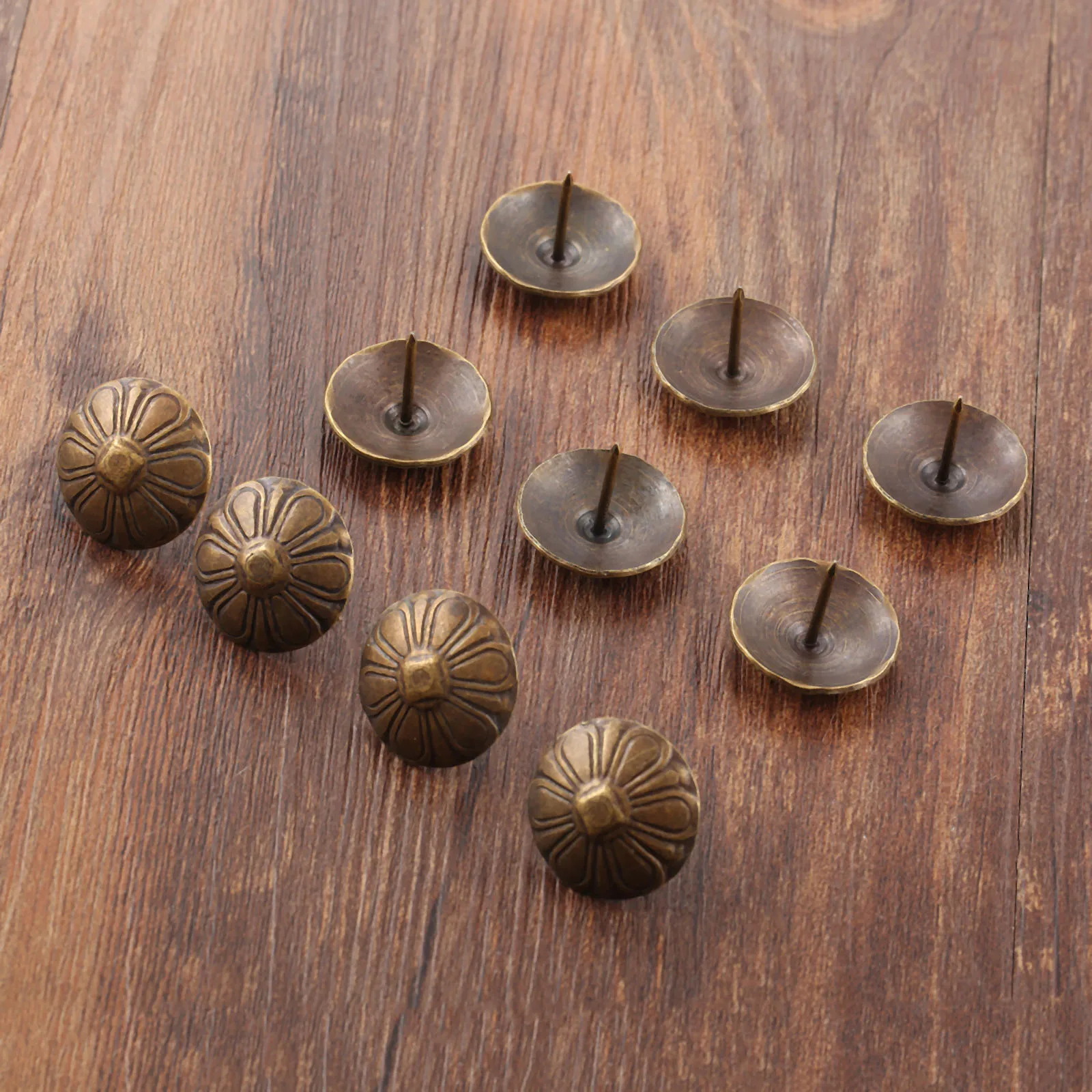 

10pcs 23*19mm Upholstery Nail Doll House DIY Decoration Gift Making Accessories Tack Furniture Nails Pins