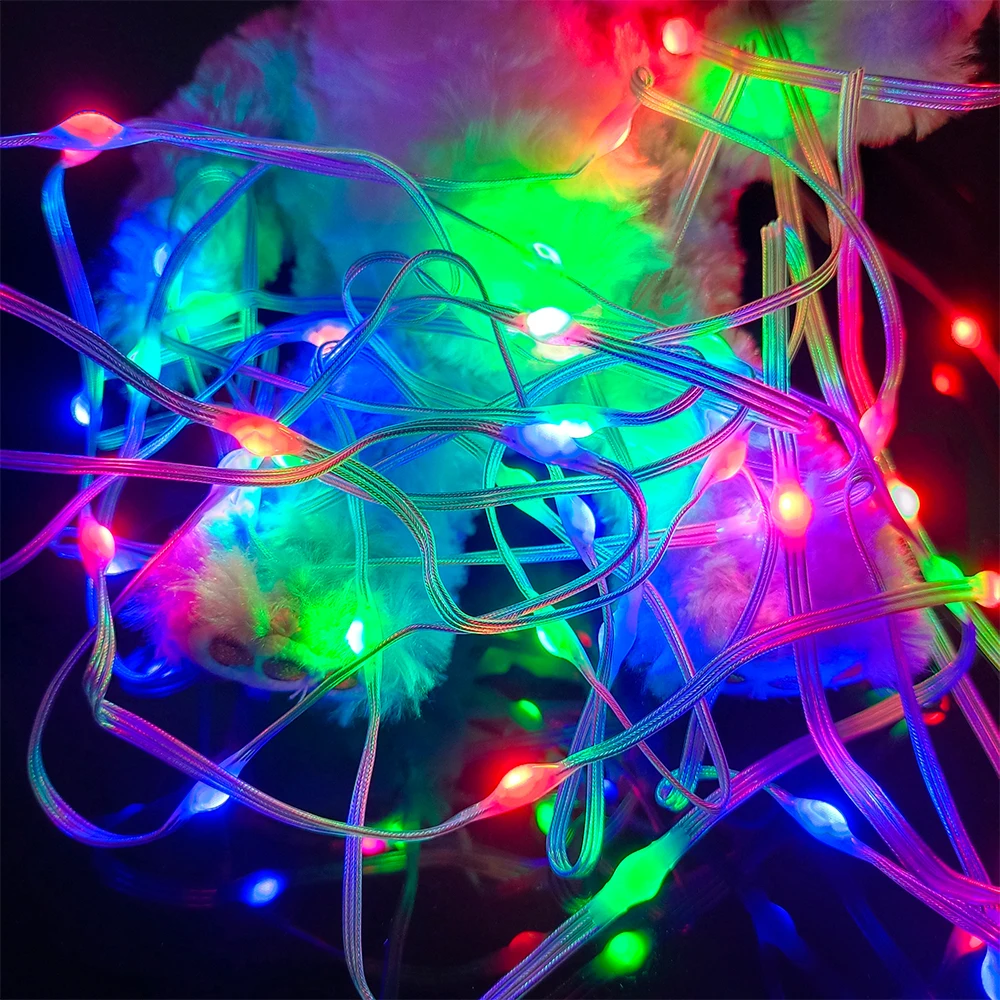 

USB DC5V WS2812B LED String Christmas Lights WS2812 RGB Led Strip Bluetooth Music Full Color Addressable Individually DC5V
