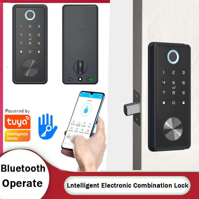 

Smart Door Lock TTlock Tuya App Wifi Keyless Entry Fingerprint Keypad Digital Bluetooth Lock For Home Apartment Electronic Locks