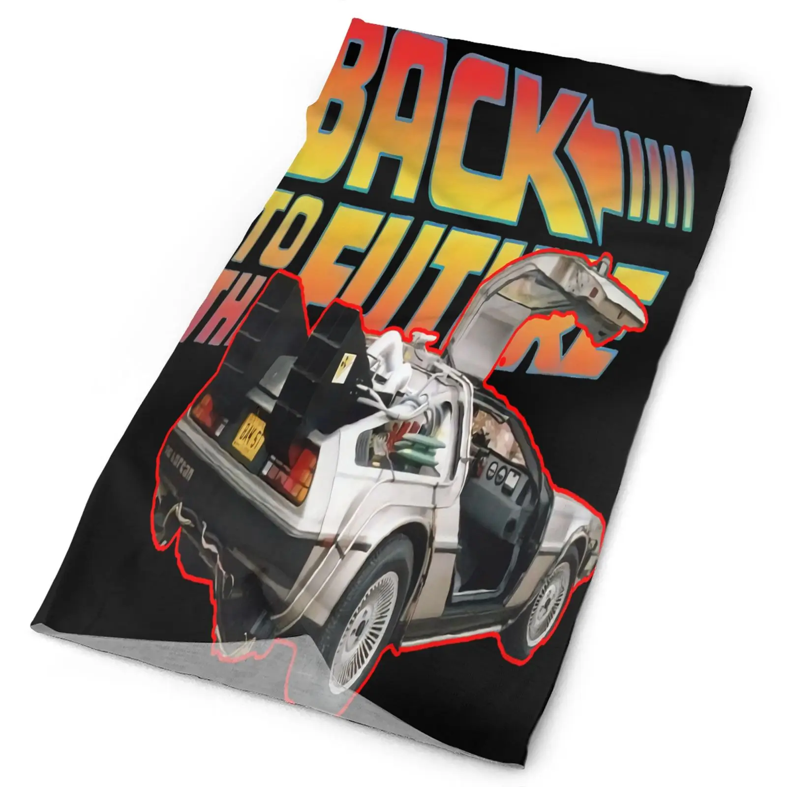 

Back To The Future And Delorean Men's Bandana Camouflage Balaclava Mask Neck Warmer Man Face Mask Scarf Men's Men's Neckwarmer
