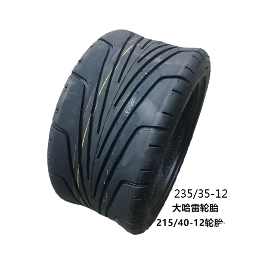 

235/35-12 215/40-12 R12 бескамерная шина, плоская резиновая шина для электрического скутера Harley