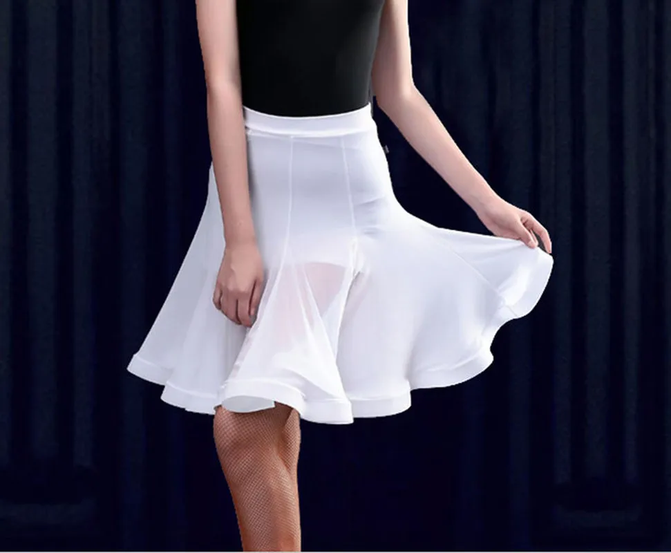 Женская модная юбка для латиноамериканских танцев костюм Бальных Танго взрослых