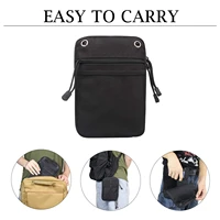 tactical fanny bag concealed gun pouch multipurpose carry pistol holster pack waist bag for handgun with belt loops black