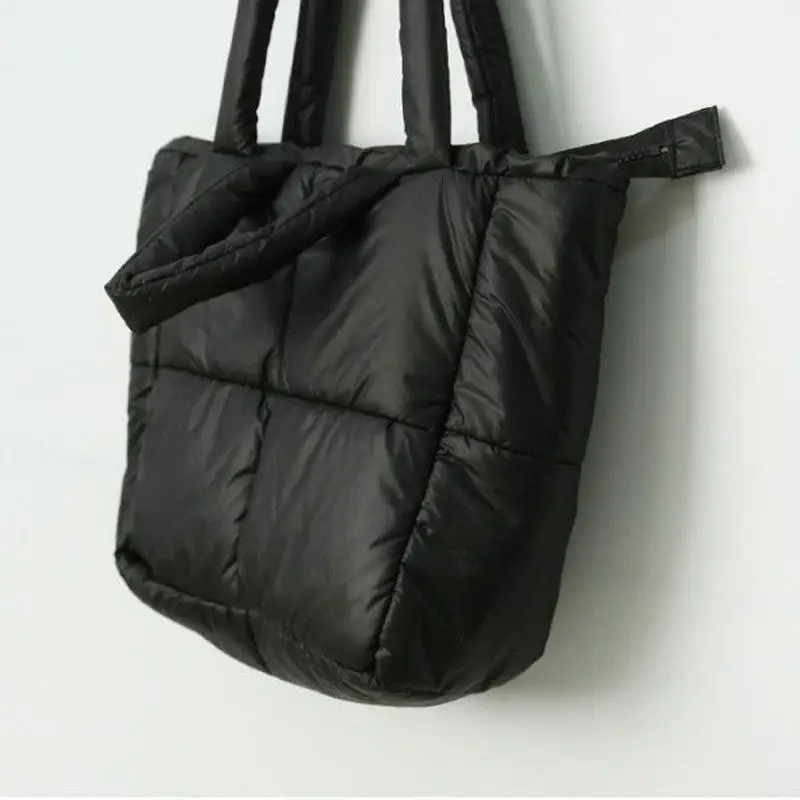 

Модная дизайнерская сумка-тоут, хлопковые наполненные сумки-подушки, универсальная сумка через плечо, Высококачественная женская сумка, тр...