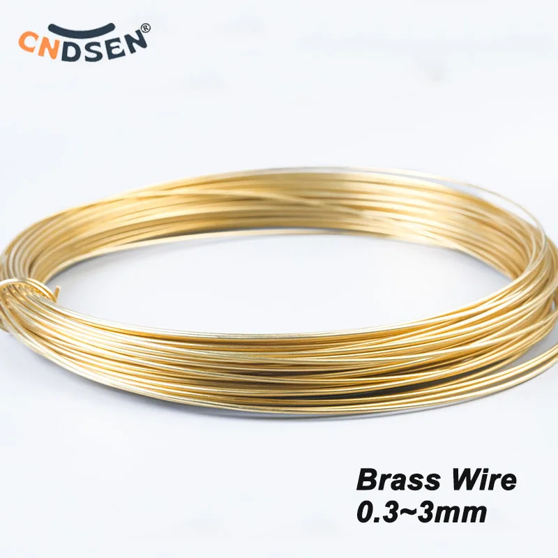 

1-5M Half Hard Solid Brass Wire Wrapping Copper Wire Line Make Shape Metal Wire Dia 0.3mm 0.5mm 0.8mm 1mm 1.5mm 2mm 2.5mm 3mm