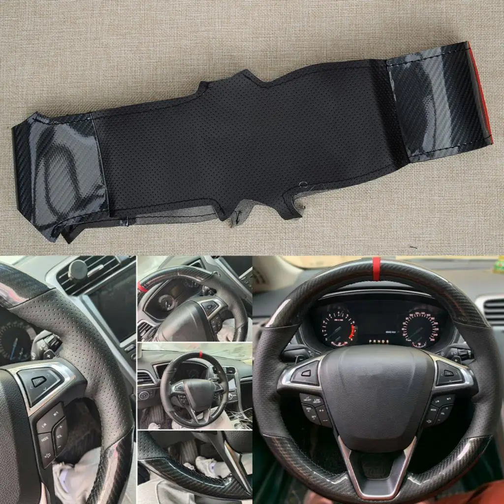 

Строченная ручная обмотка рулевого колеса для Ford Fusion Edge 2015 2016 2017 2018 2019