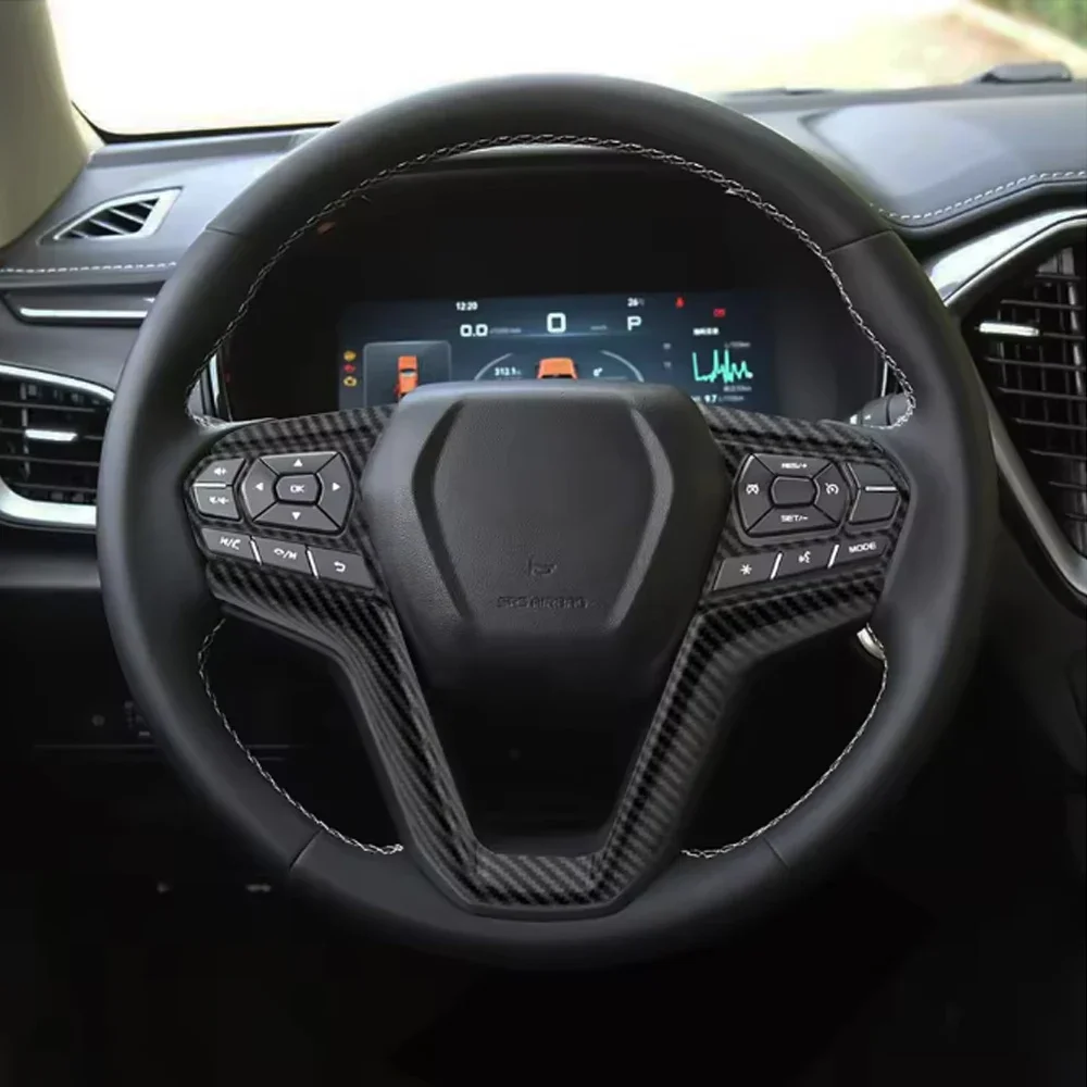 Фото Накладка на панель рулевого колеса из АБС-пластика для Isuzu D-Max Dmax RG 2021-2024, для MU-X MuX RJ 2022-2024, аксессуары для интерьера №2