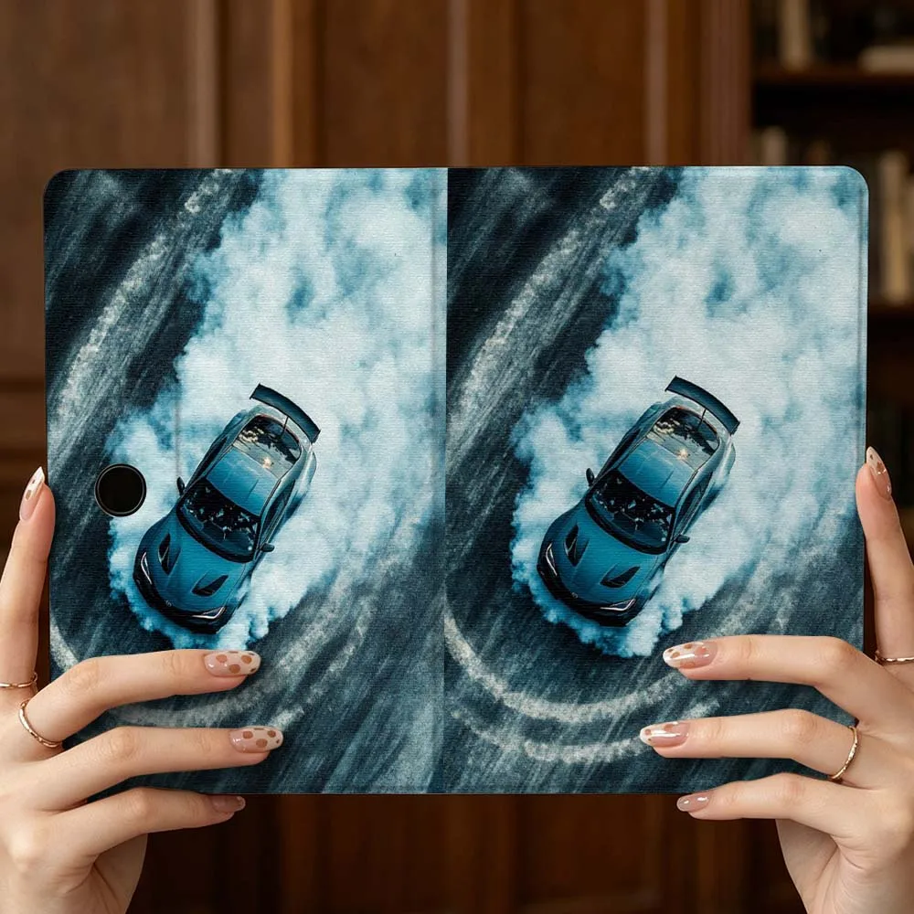 Фото Чехол для планшетов Drift Car Smoke Soft для OPPO VIVO IQOO OnePlus Realme Pad 3 Pro 13 12.1 11.61 11.4 10.36 11 дюймов №3