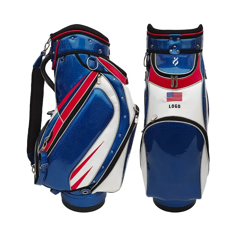 

Classic American Style Wholesale Custom Made PU Leather Staff Tour Golf Bags