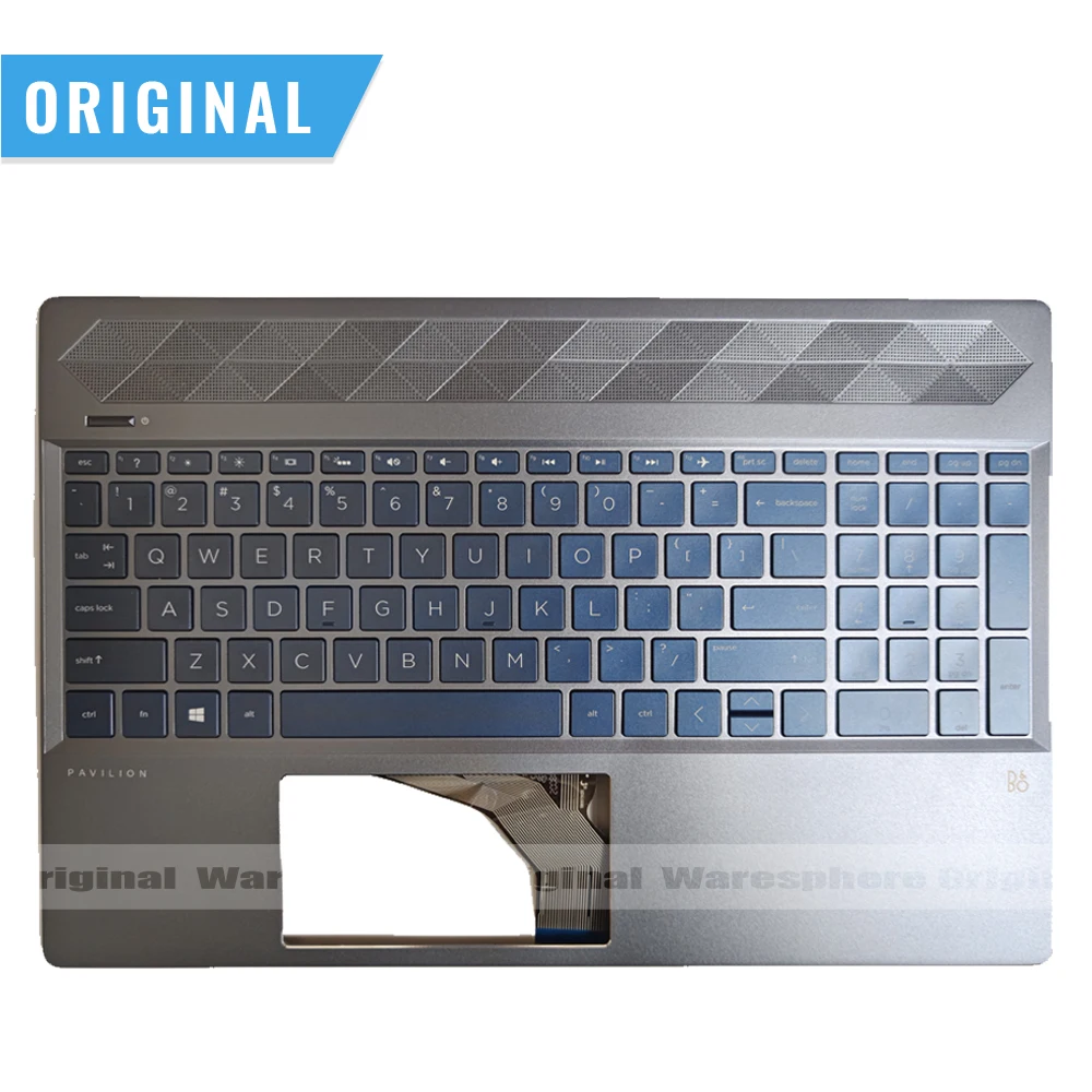 

Новый оригинальный Упор для рук для HP Pavilion 15-CS 15T-CS200 15T-CS300 верхняя крышка с подсветкой клавиатуры голубой цвет