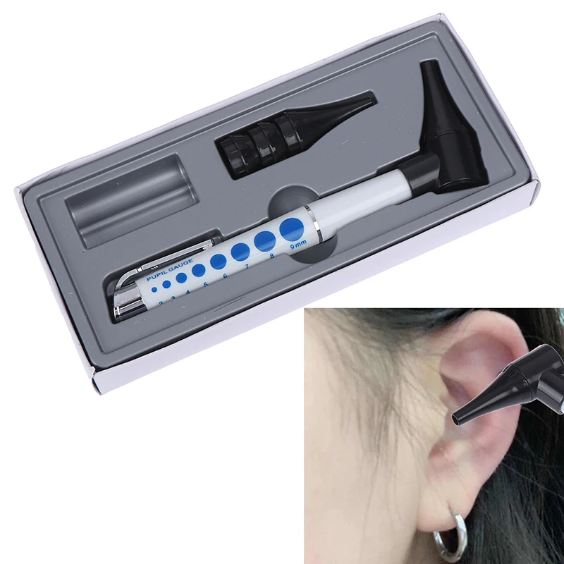 

Flashlight/Magnifying Glass Len/4Glimpse LED Lamp Otoscope Penlight Ear Cleaner Diagnostic Earpicks Health Ear Care Tool