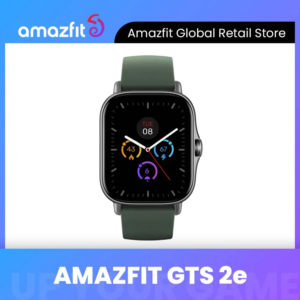 

Original Global Version Amazfit GTS 2e Smartwatch Alexa Built-in 1.65'' Sleep Monitoring 90 Sports Modes Smart Watch for Andriod