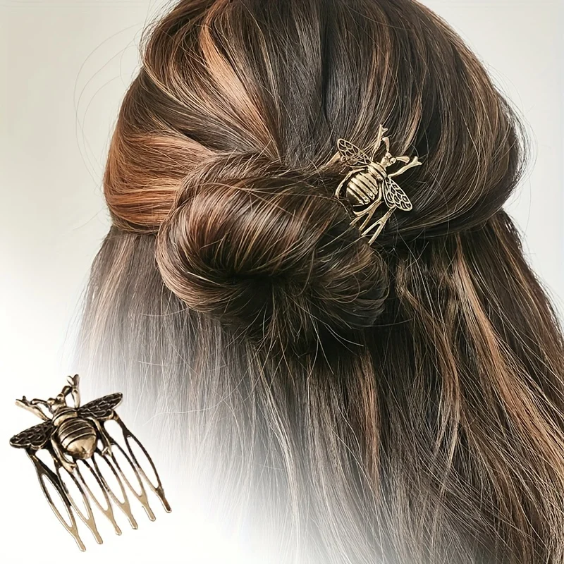 1 шт. Женская расческа для волос из металлического сплава