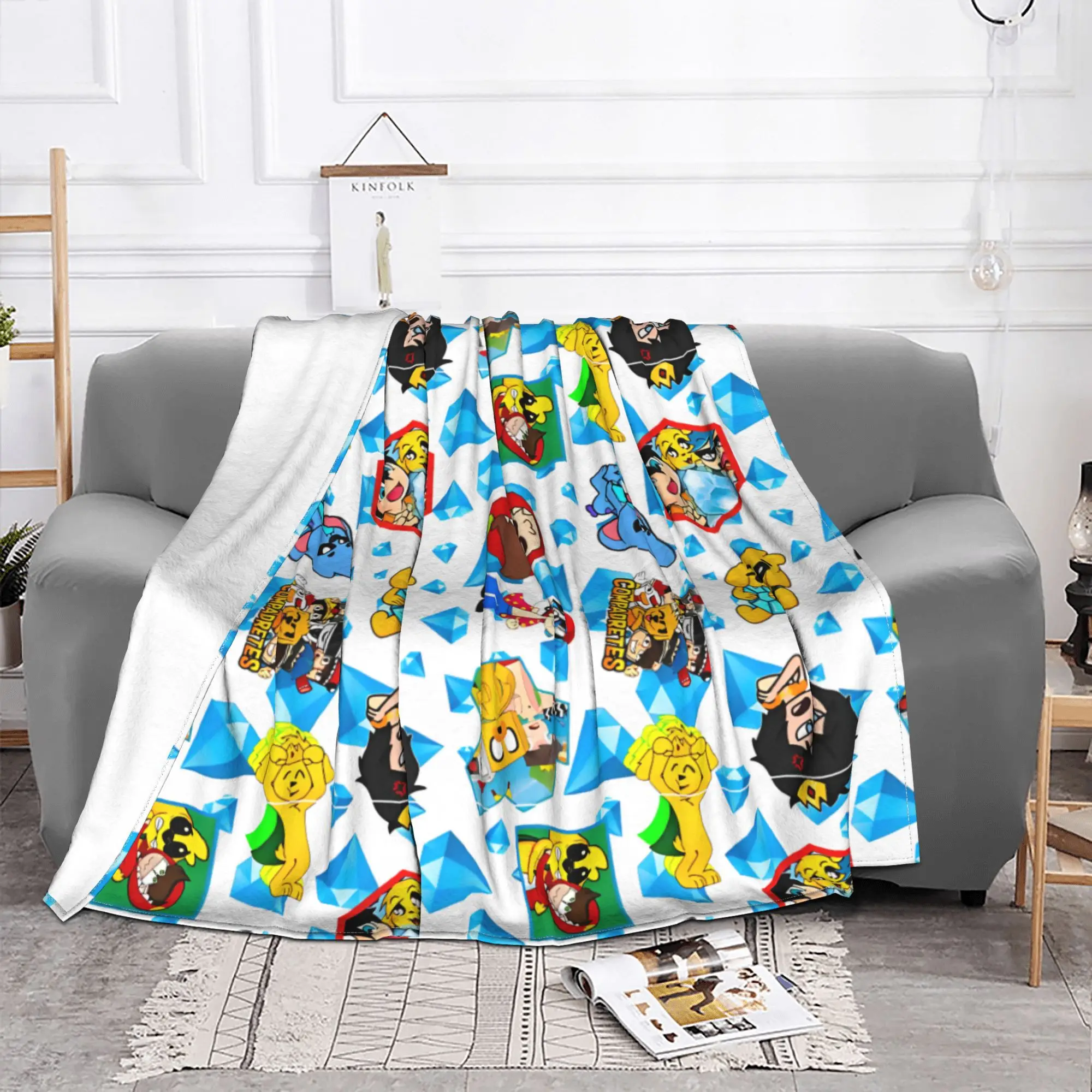 Mikecracks узор коралловый флис плюшевые пледы мультяшные одеяла для дома и улицы