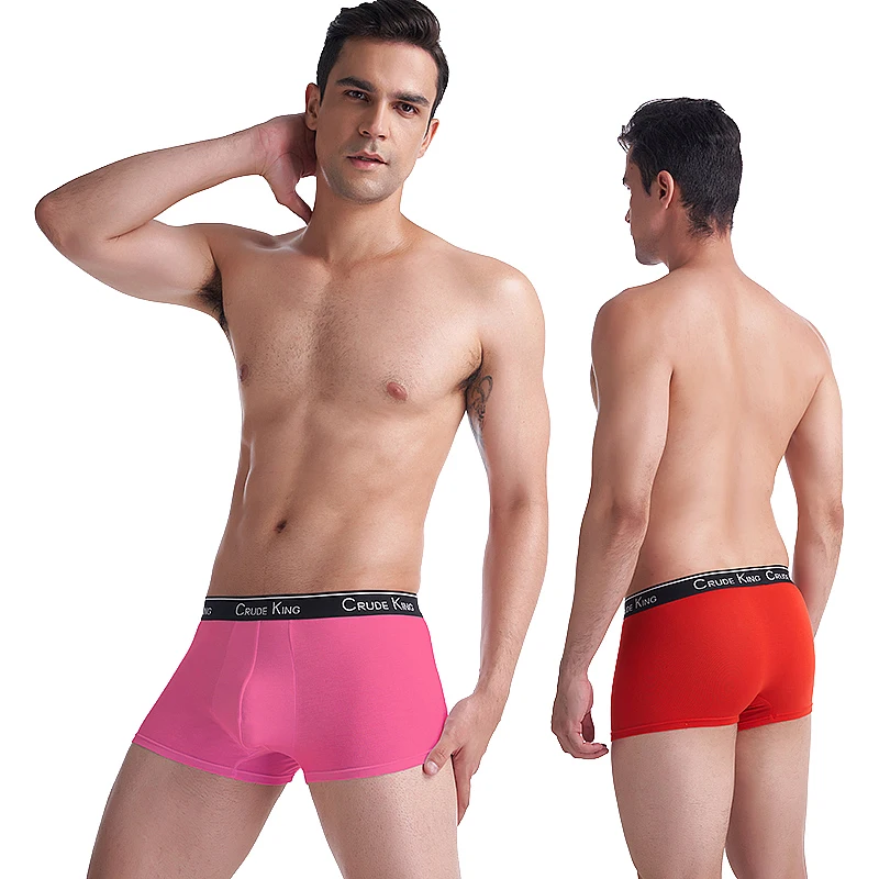New Men's Boxer Underwear Sexy Man Boxer Solid Letter Underpants Breathable Boxershorts 3D Pouch Shorts Male Panties M-4XL