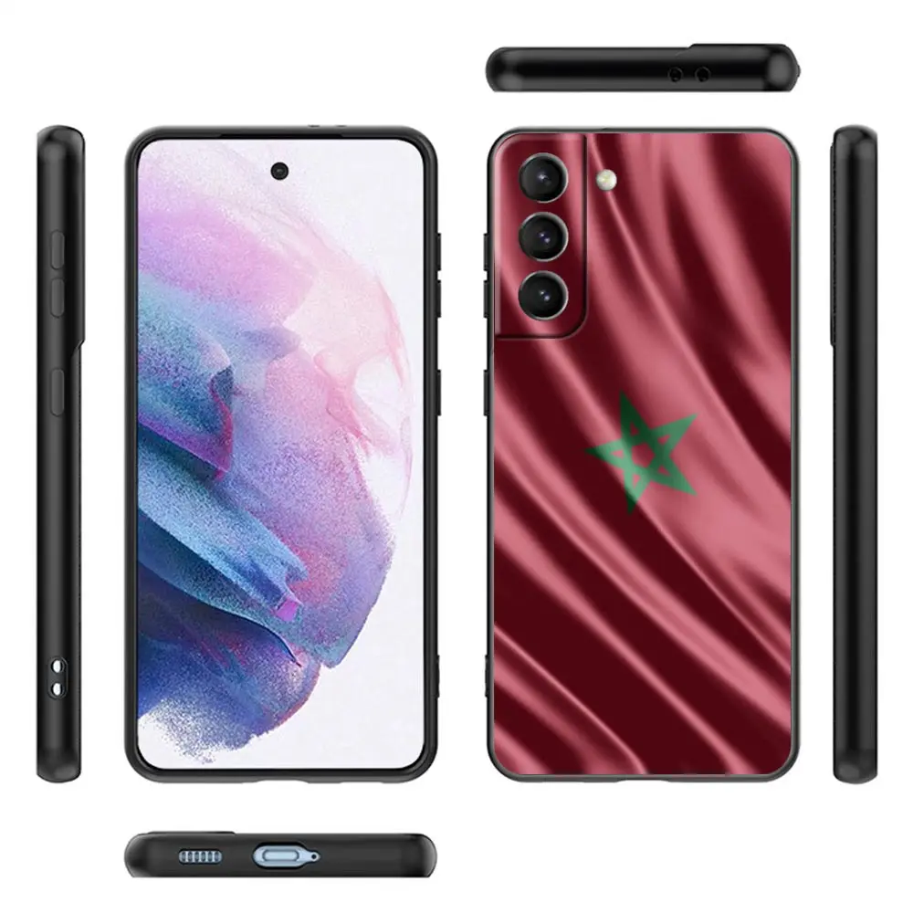 Роскошный чехол с марокканским флагом для паспорта Galaxy S23 Ultra Samsung S22 S21 S20 чехлы FE S10