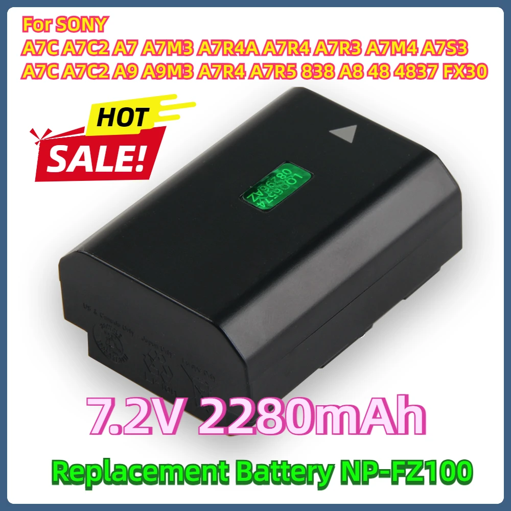 Запасная батарея для SONY A7C A7C2 A7 A7M3 A7R4A A7R4 A7R3 A7M4 A7S3 A9 A9M3 A7R5 838 A8 48 4837 FX30