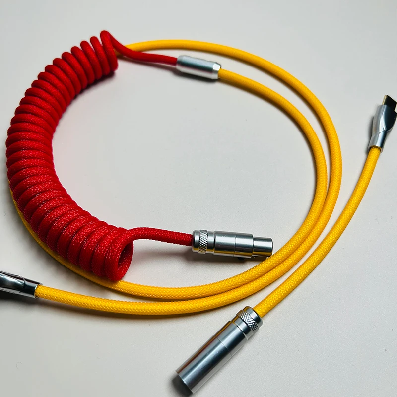 hand made customized keyboard cable keycap aviation plug data cable type c mini mirco to usb connector for gaming keyboard free global shipping