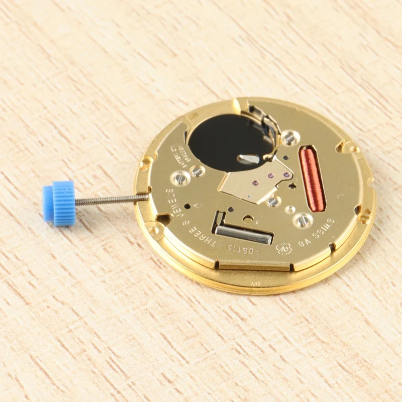 Swiss For ETA F06.111 And F06.115 Watch Quartz Movement Date At 3' Watch Repair Parts And Adjusting Stem