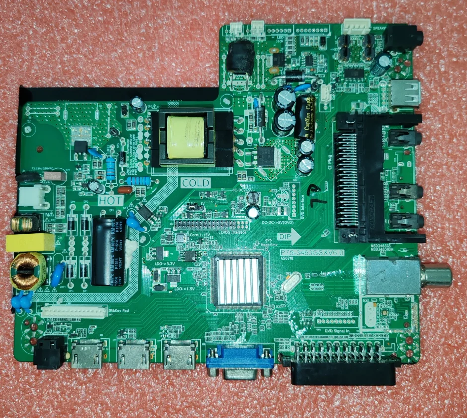 P75-3463GSXV6.0 Новинка! Три в одном материнская плата для телевизора 32H7 65-75 350 мА 65 Вт или